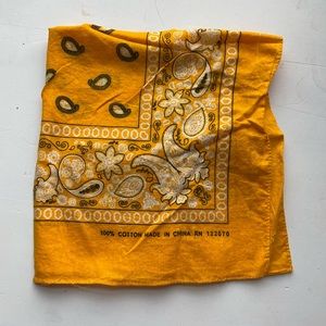 YELLOW BANDANNA